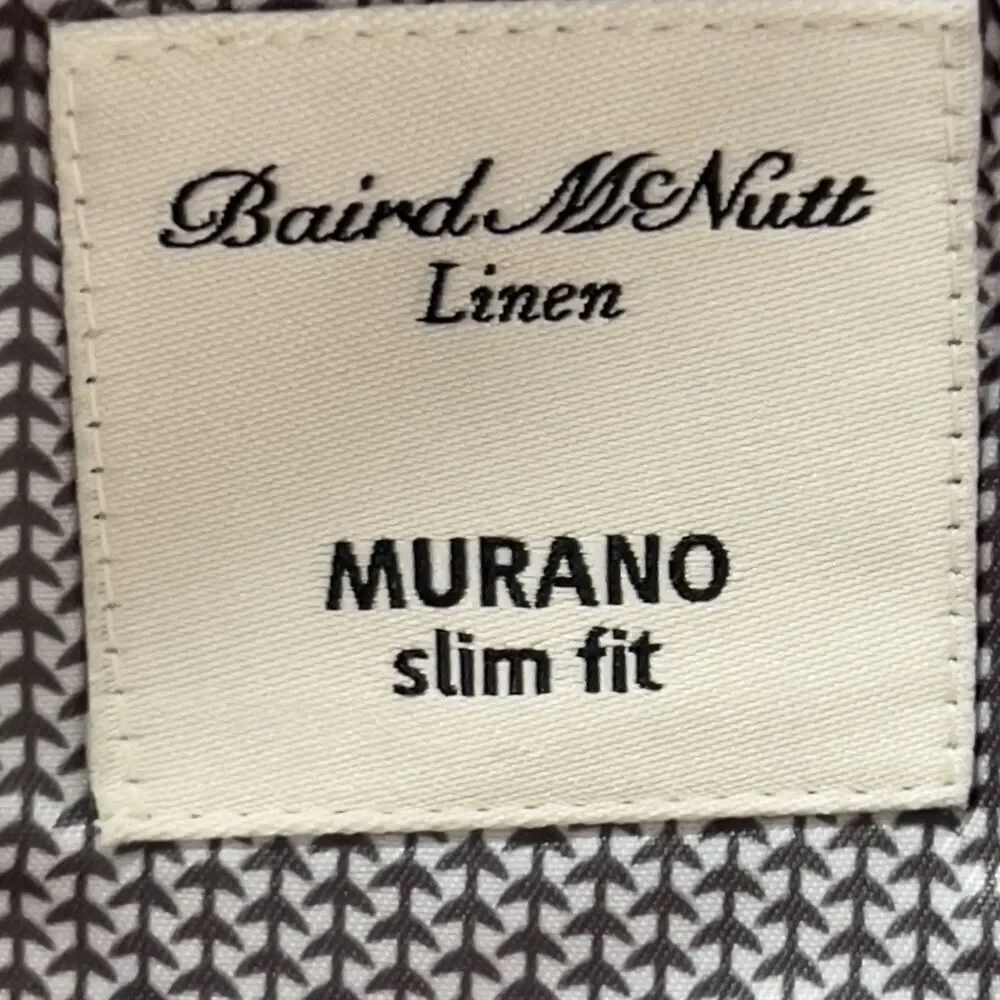 Baird‎ McNutt Murano Slim Fit Blazer Jacket Mens Sz L 42 Plaid Gray Unstructured